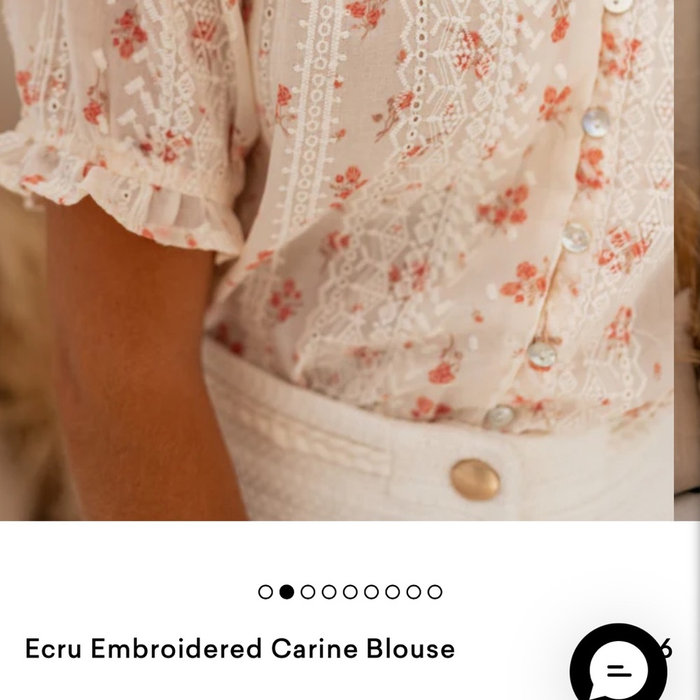 NWOT beautiful Ecru blouse - Picture 2 of 4